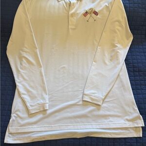 Peter Millar Summer Comfort Men's White Polo Shirt with logo